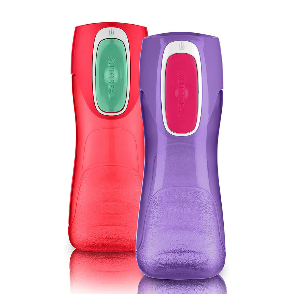 Contigo® Trekker Kids Water Bottle with AUTOSEAL® Lid, 14oz, 2-Pack