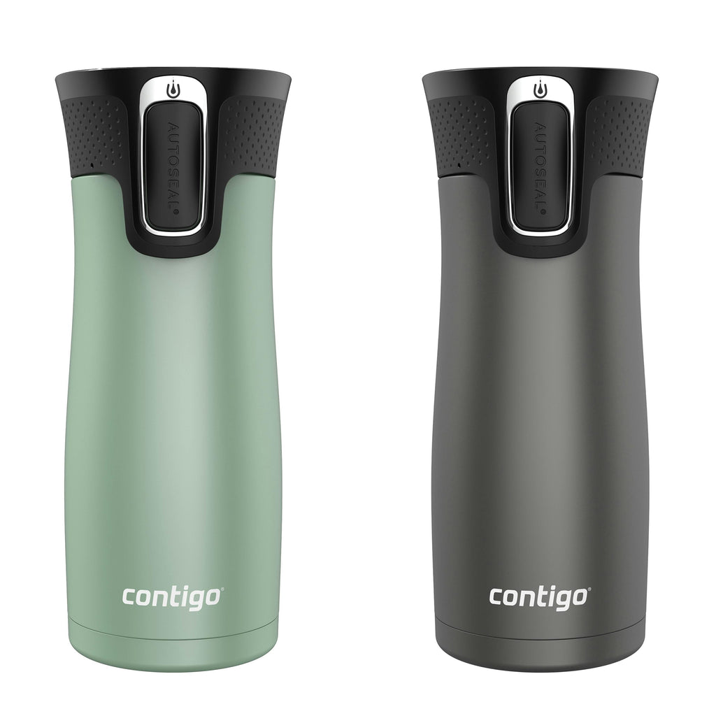 Contigo® West Loop 2.0 Leak-Proof Spill-Proof Insulated Stainless Steel Travel Mug, 16oz., 2 Pack