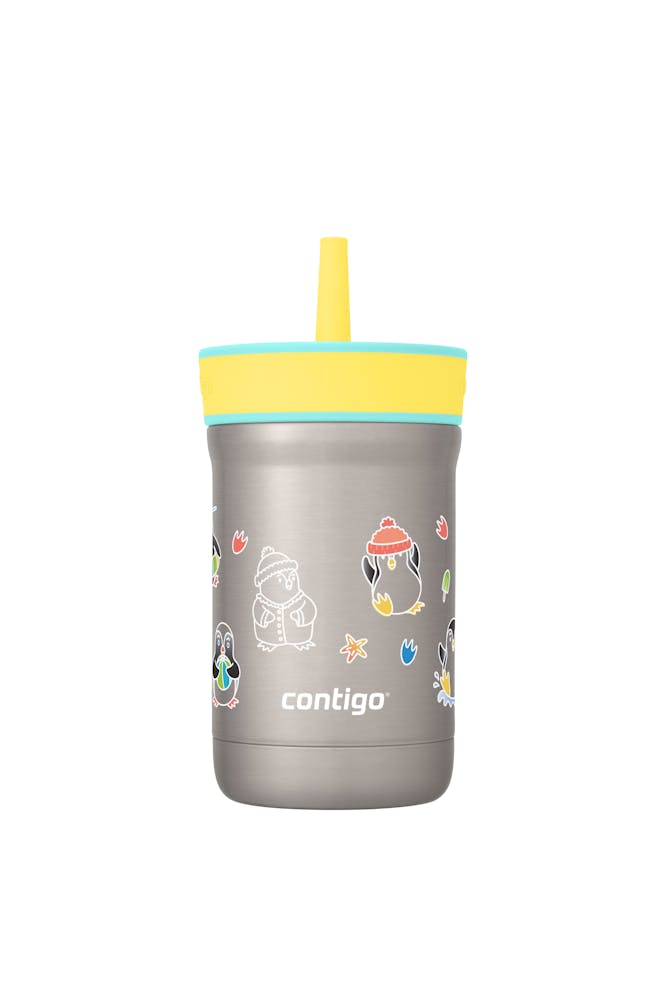Kids Leighton Spill-Proof Stainless Steel Tumbler with Straw, 12oz