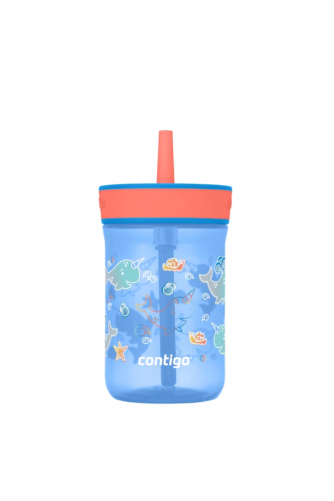 Kids’ Leighton Straw Tumbler with Spill-Proof Leak-Proof Lid, 14oz