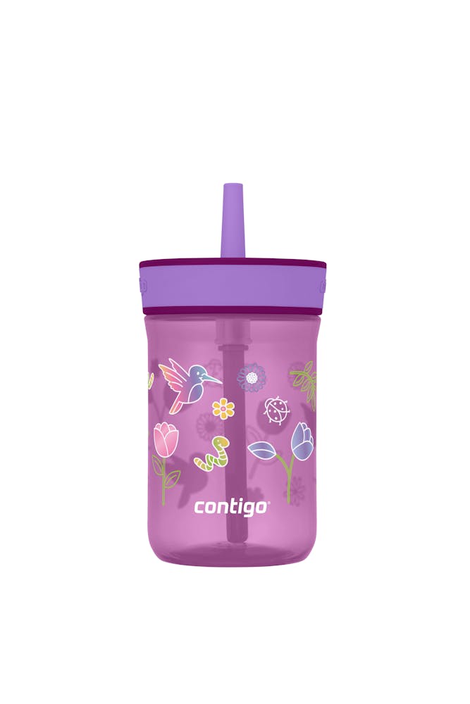 Kids’ Leighton Straw Tumbler with Spill-Proof Leak-Proof Lid, 14oz